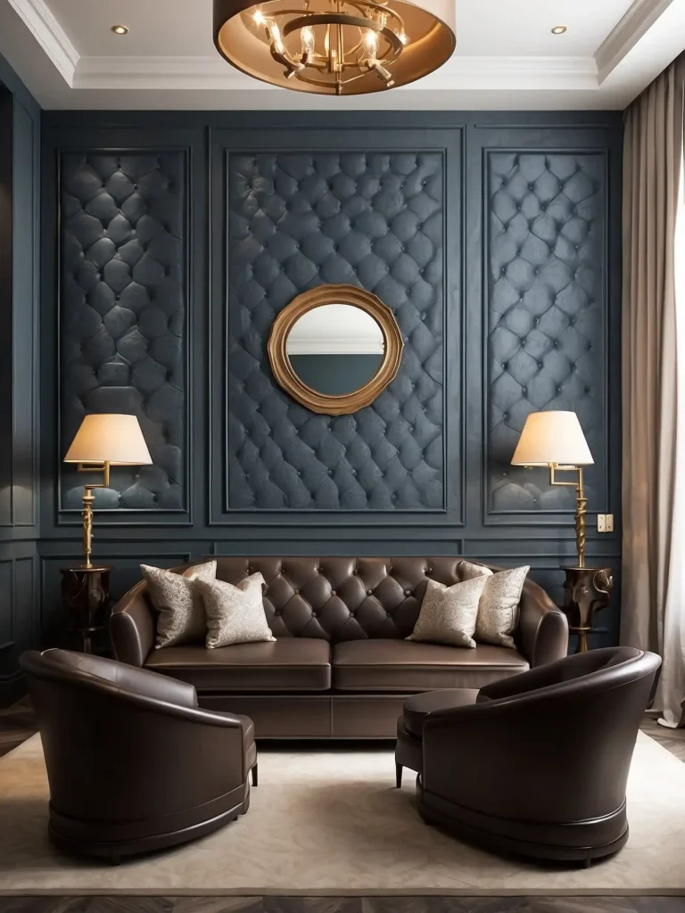 Leather or Faux Leather Wall Panels