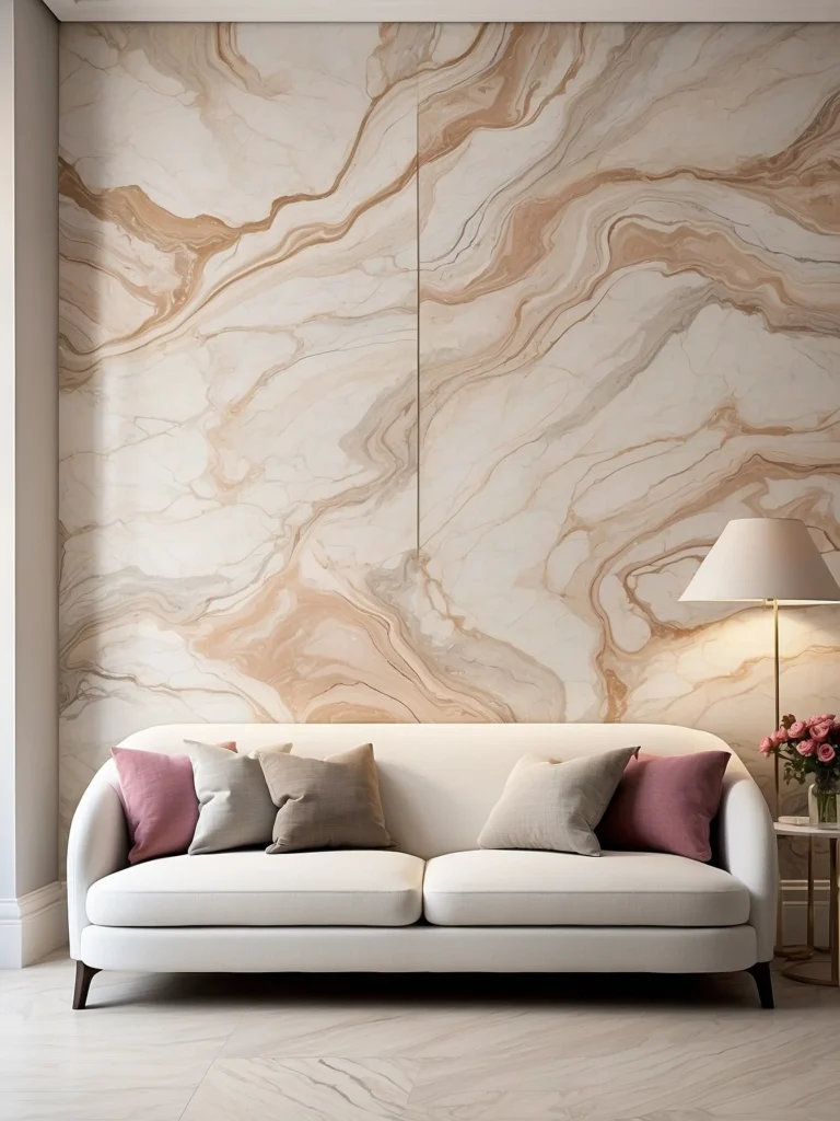 Marble-Effect Wall Covering
