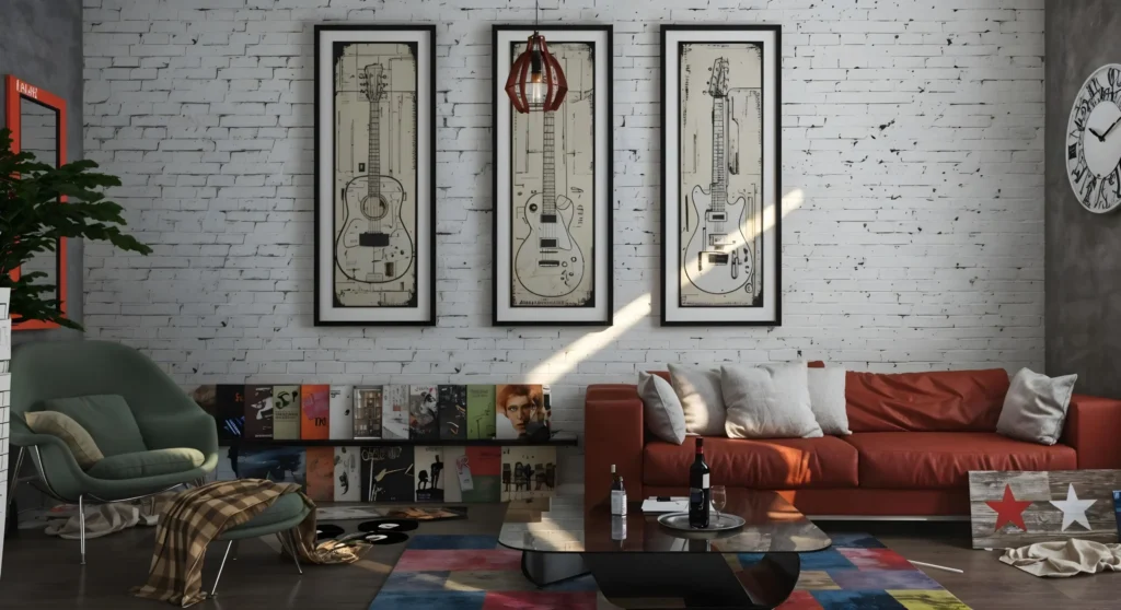 Metallic Frame Gallery Wall