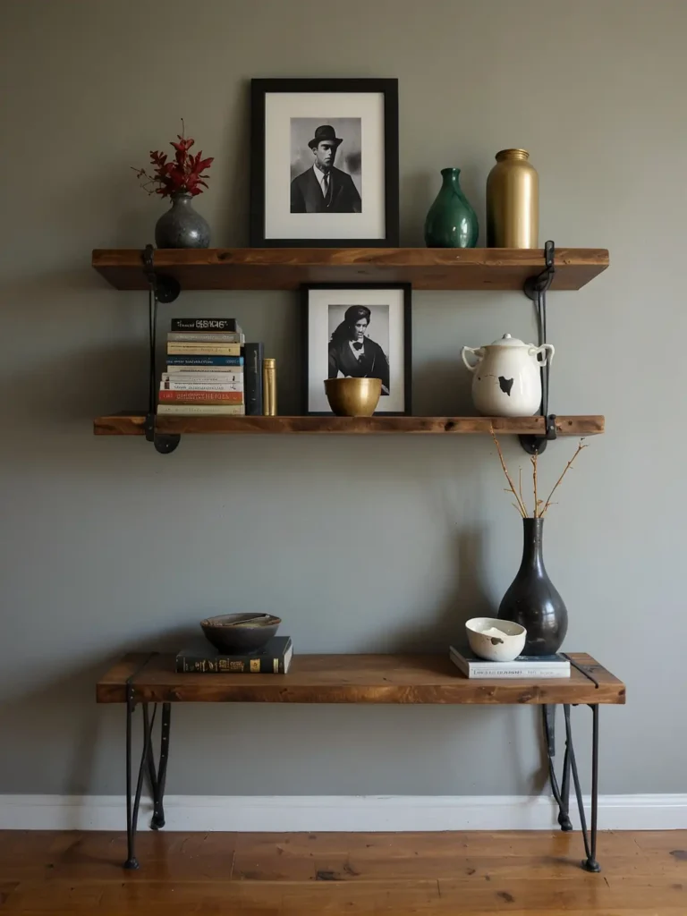Minimalist Single-Line Shelves