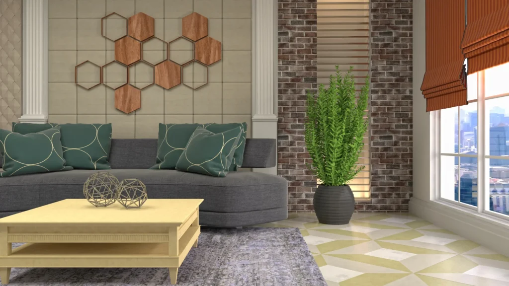 Mixed Texture Tile Walls