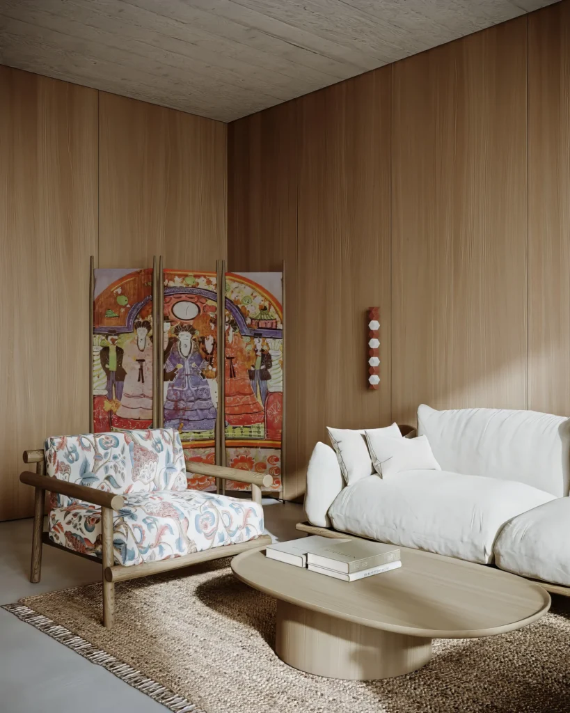 Natural Wood Feature Walls