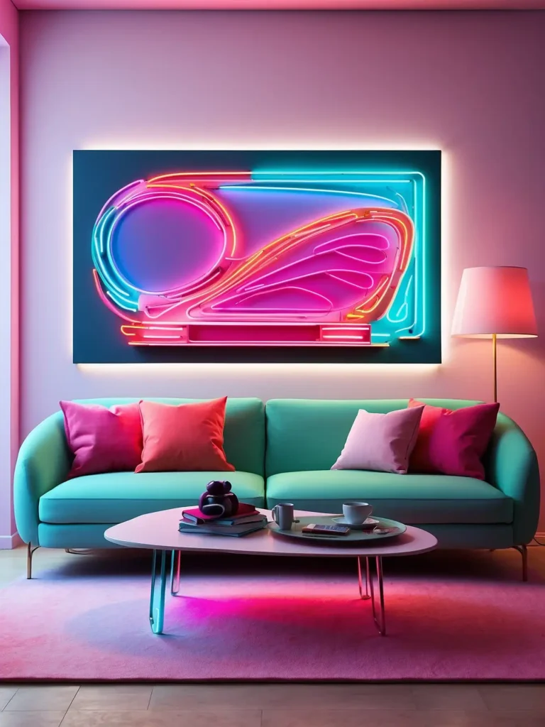 Neon or LED Art Installations