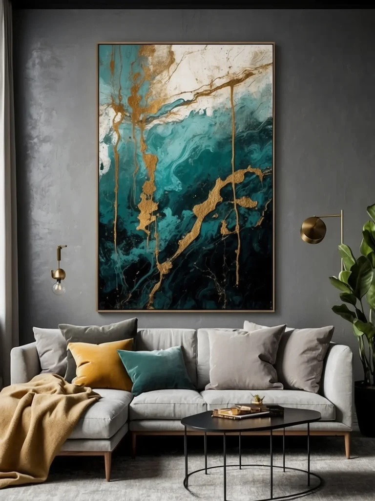 Oversized Abstract Canvas Art