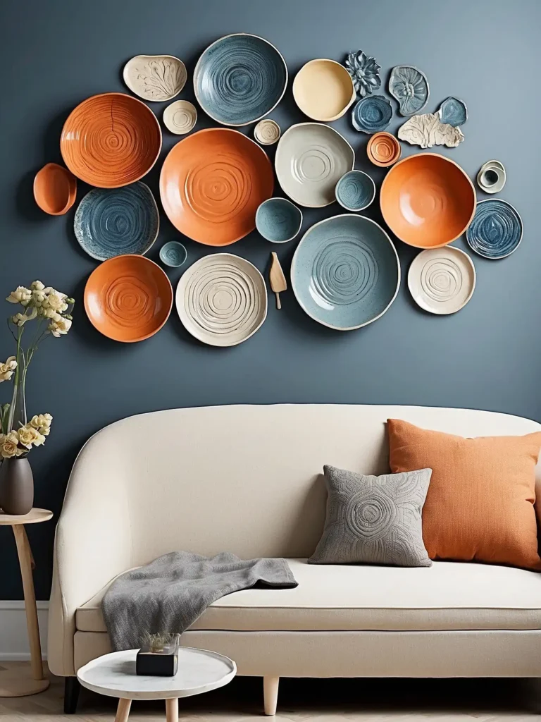  Sculptural Ceramic Wall Plates