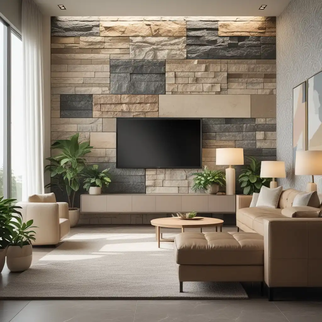 Stone Veneer Feature Wall