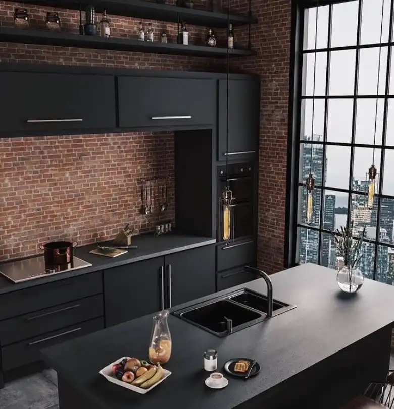 brick kitchen wall covering ideas farmhouse style kitchen wall design