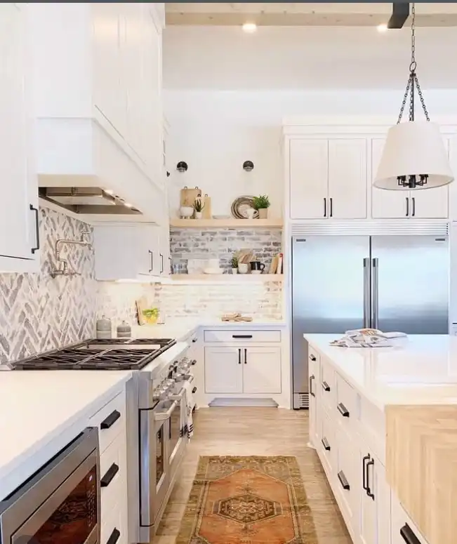 brick style kitchen wall tile ideas farmhouse kitchen backsplash design