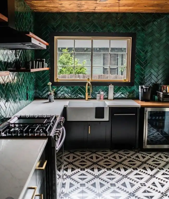 colorful kitchen wall tile ideas bold modern backsplash inspiration