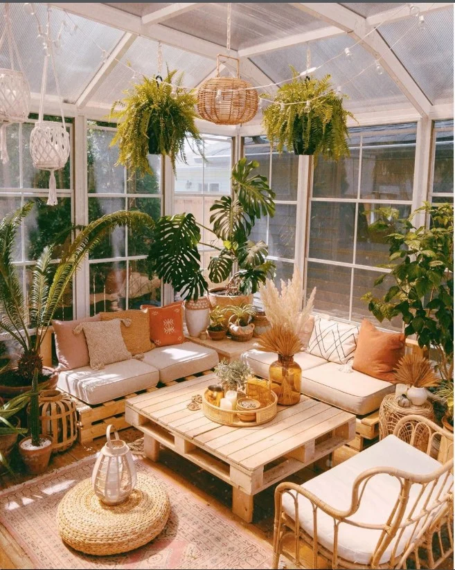 DIY pallet furniture outdoor sofa and coffee table