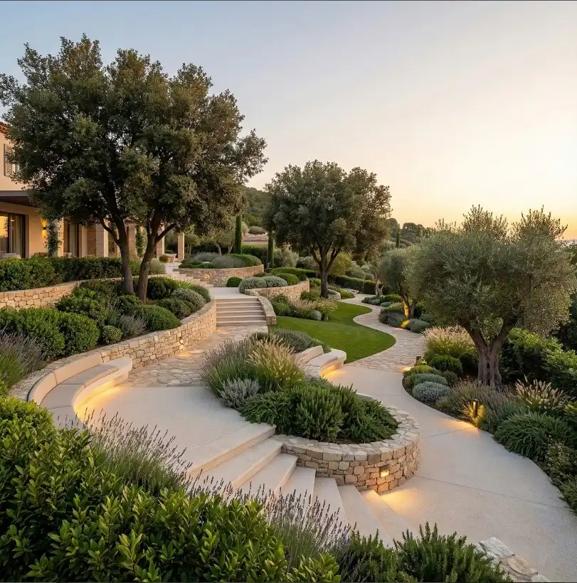 backyard garden ideas stepping stone garden pathway design