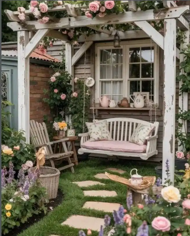 backyard garden ideas outdoor garden storage bench seating