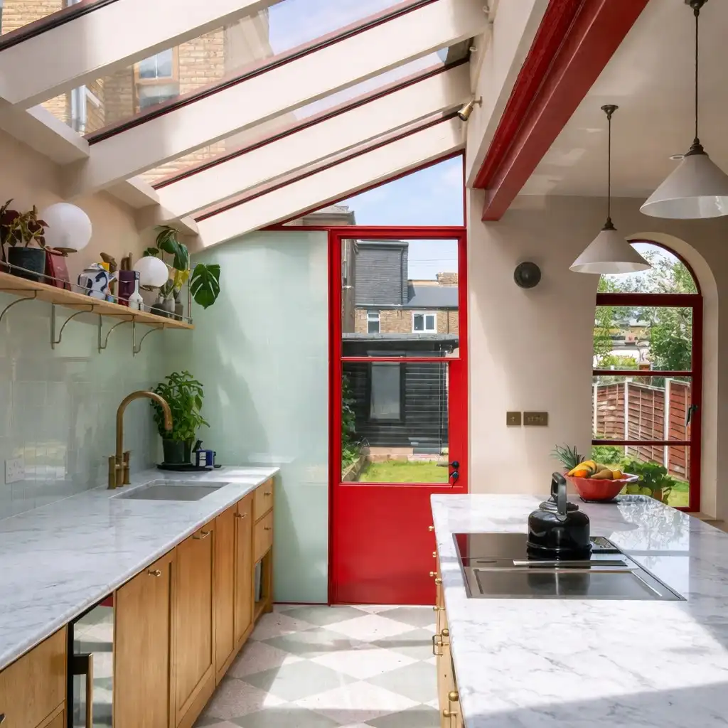 glass panel kitchen wall covering ideas sleek modern reflective kitchen wall design