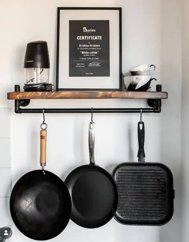industrial pipe kitchen wall shelf ideas modern rustic shelves