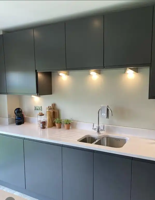 matte finish kitchen wall tile ideas minimalist modern kitchen design