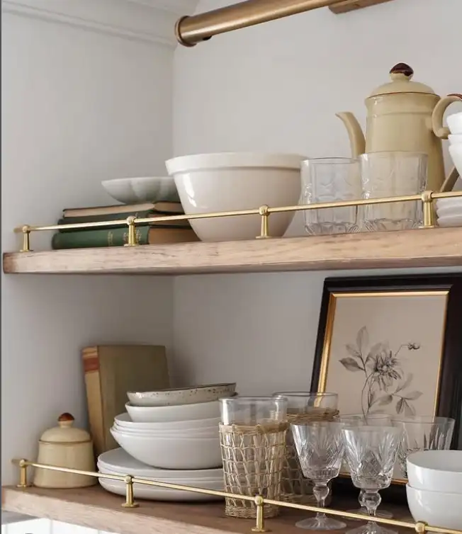 metal frame kitchen wall shelf ideas modern strong shelving