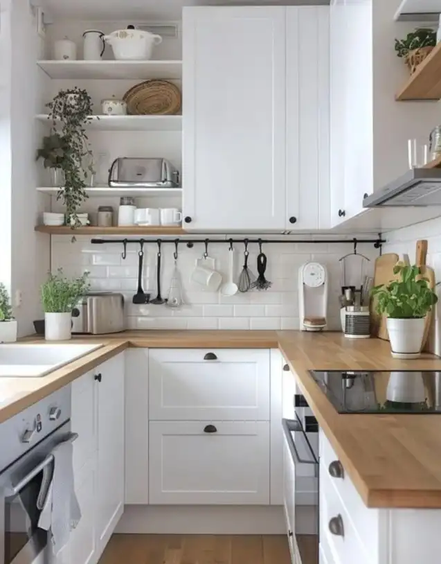 minimalist white kitchen wall shelf ideas clean modern shelves