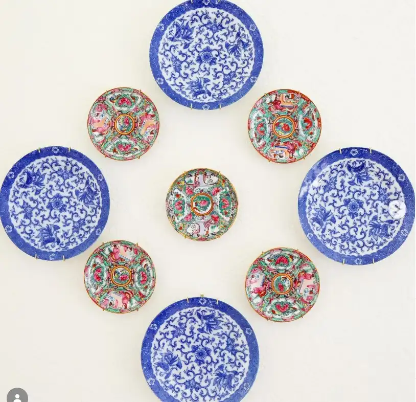 decorative plate wall farmhouse kitchen decor classic rustic kitchen design