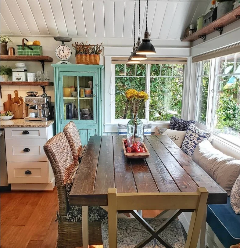 large rustic wall clock farmhouse kitchen decor focal point design