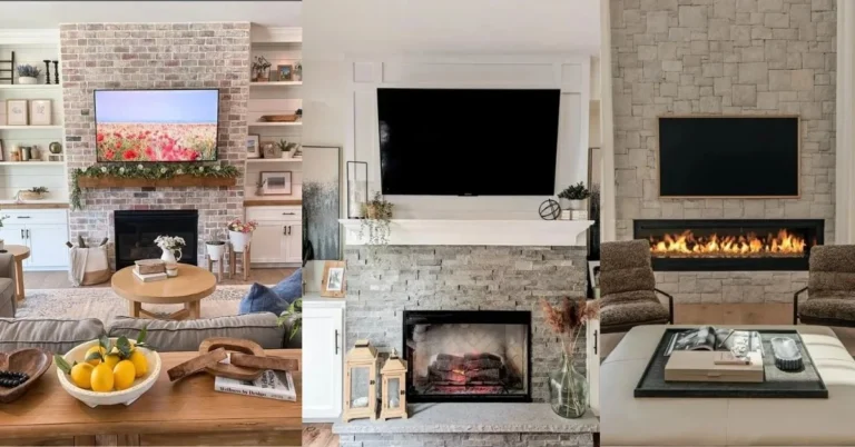 15 Fireplace Wall Ideas With TV That Look Cozy and Modern