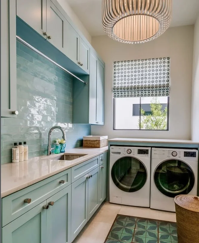 colorful laundry room wall tile ideas fun vibrant space