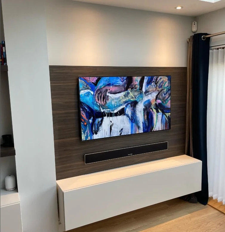 hidden cable master bedroom tv wall ideas clean setup