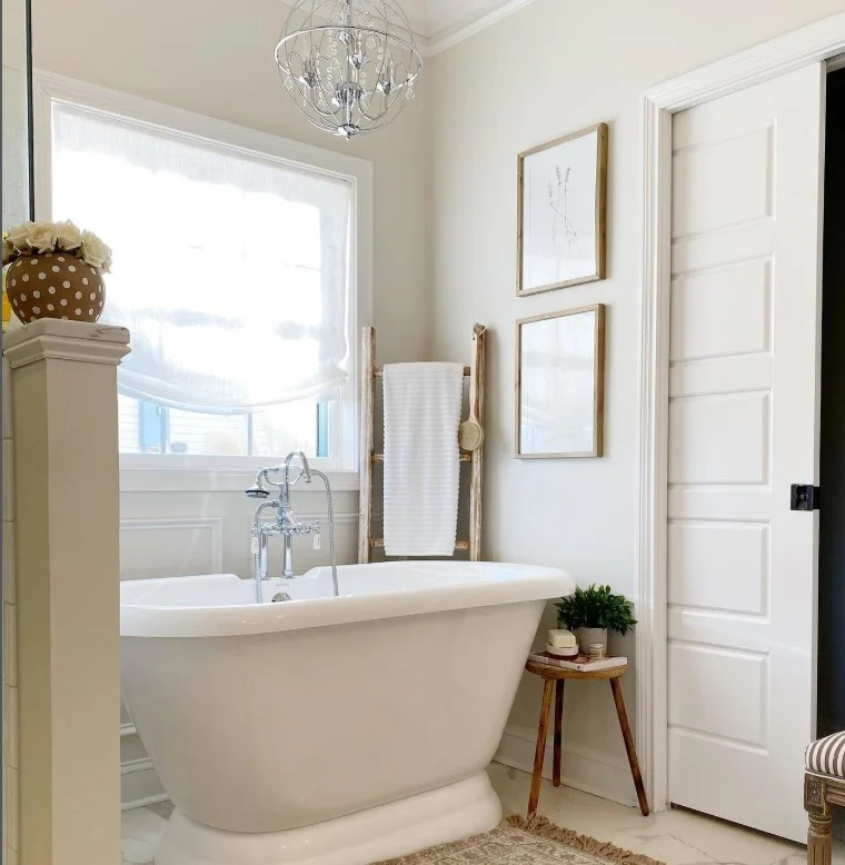 modern bathroom wall decor ideas with minimal framed wall art