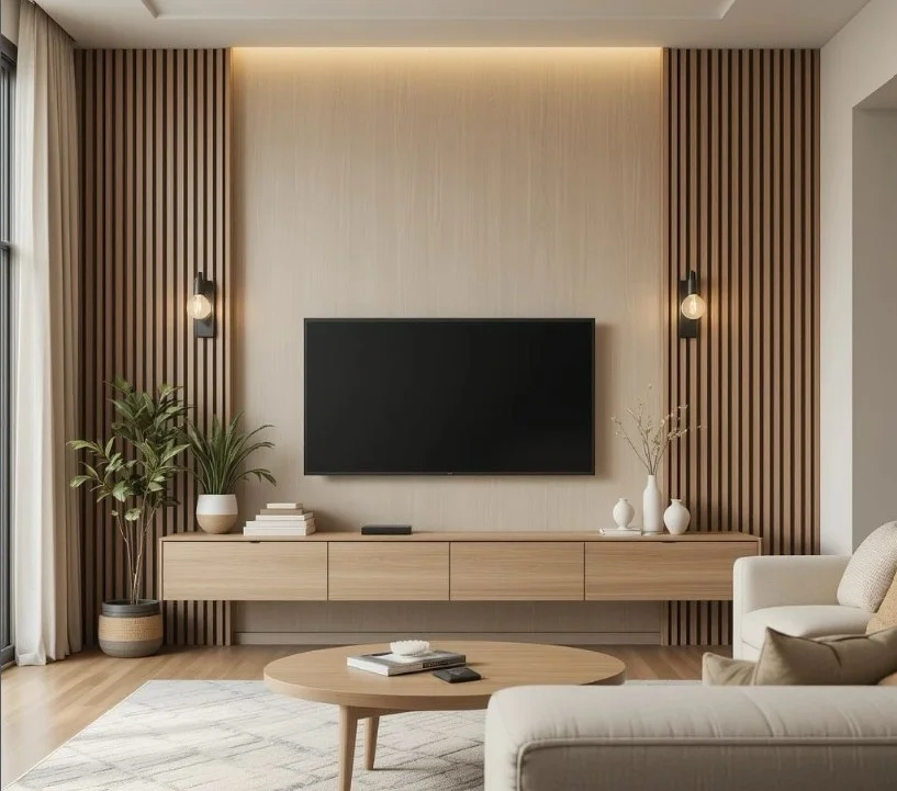 minimalist tv wall ideas clean modern living room