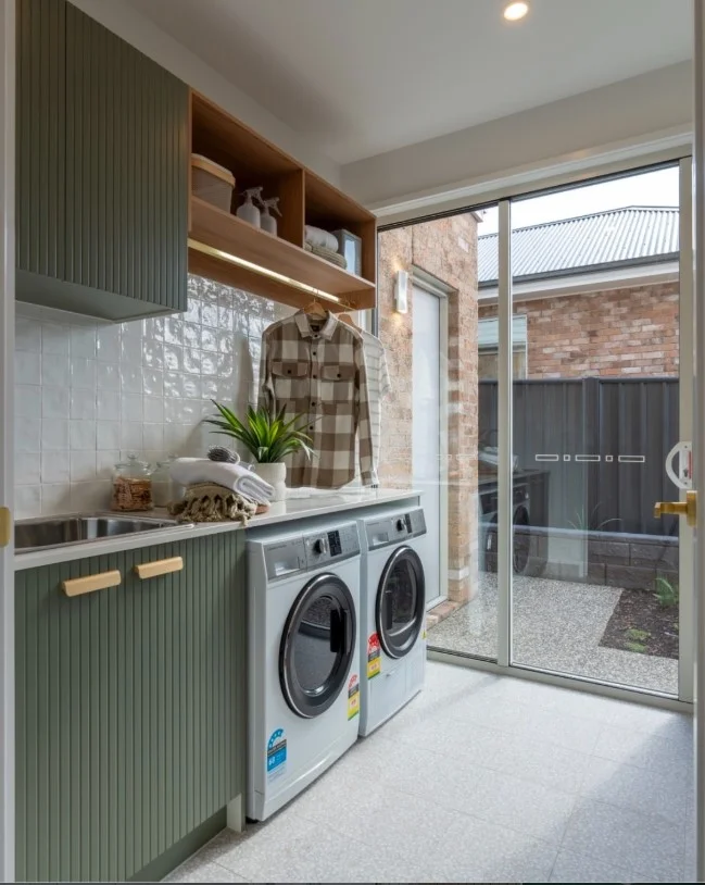 mosaic laundry room wall tile ideas detailed accent wall