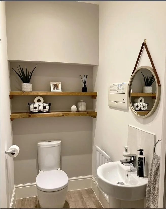 bathroom wall shelf ideas with shelves above toilet storage