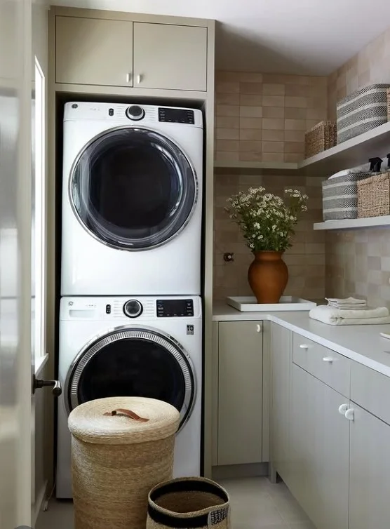 textured laundry room wall tile ideas unique surface design