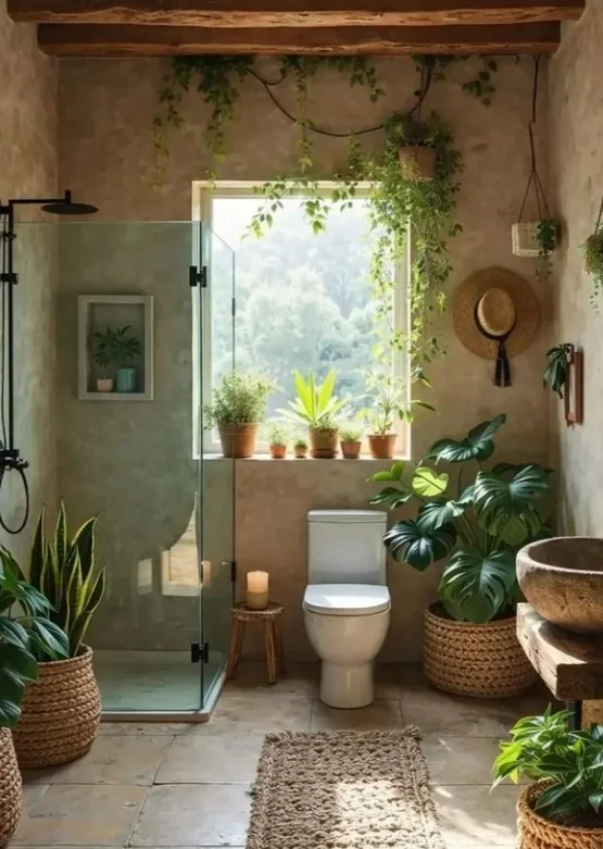 small bathroom wall decor ideas with woven basket wall decor