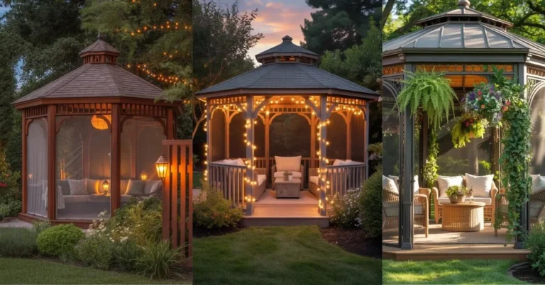 20 Screened Gazebo Ideas Backyard That Look Expensive on a Budget