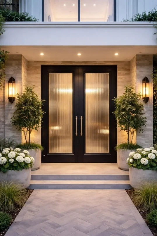 enclosed front porch with glass door bright natural light