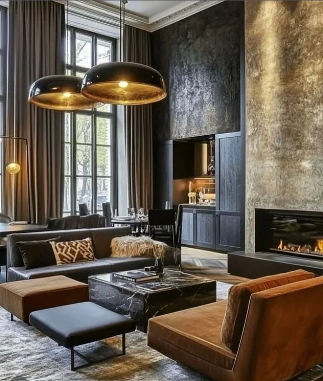 floor to ceiling curtains in bright family room addition