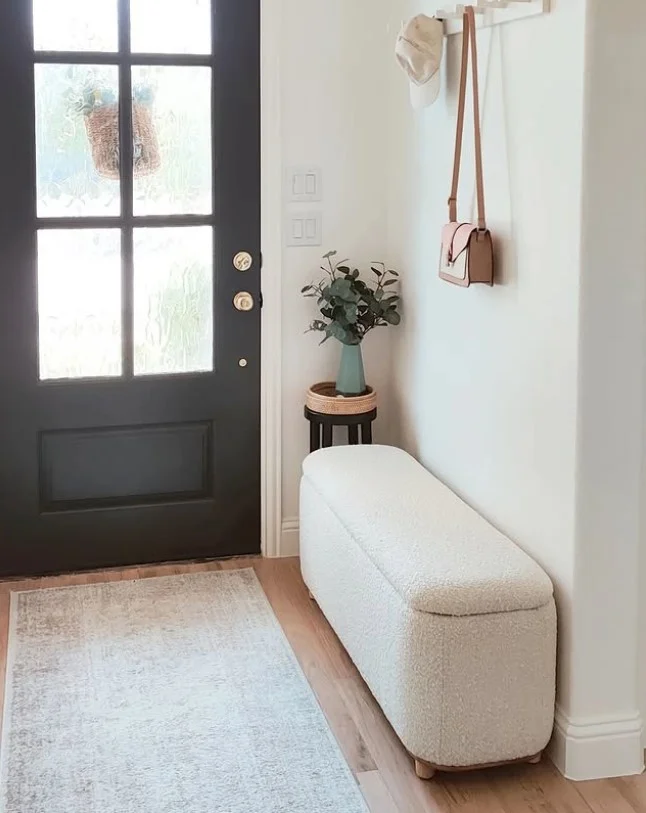 minimal inside porch entrance clean and simple design