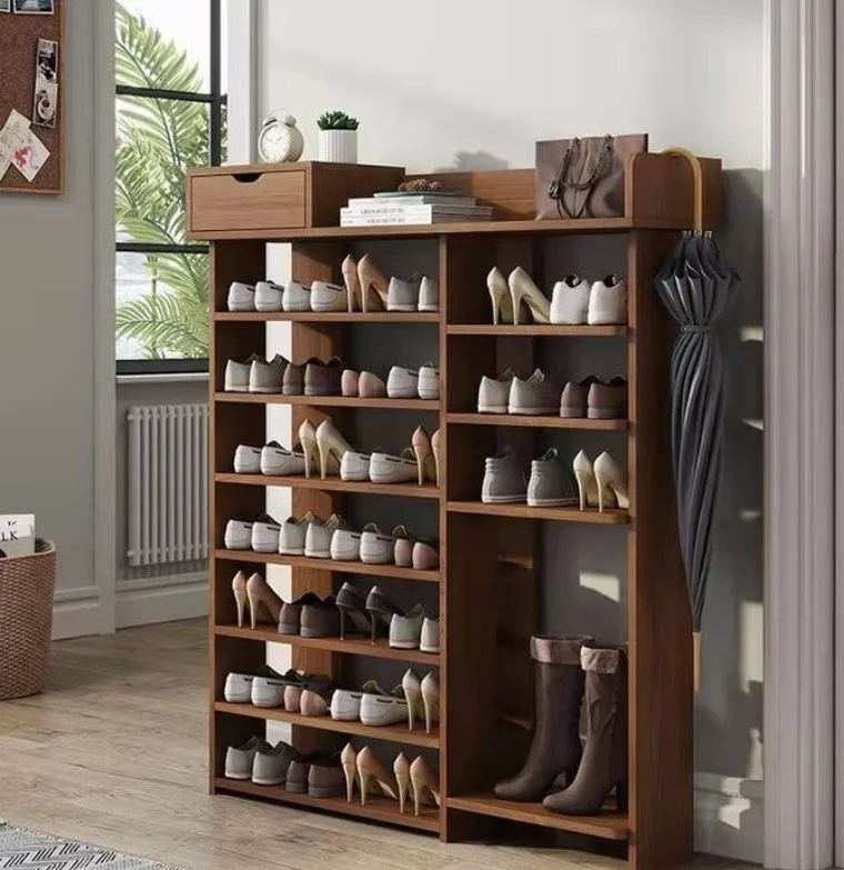 inside porch with shoe storage rack neat entry