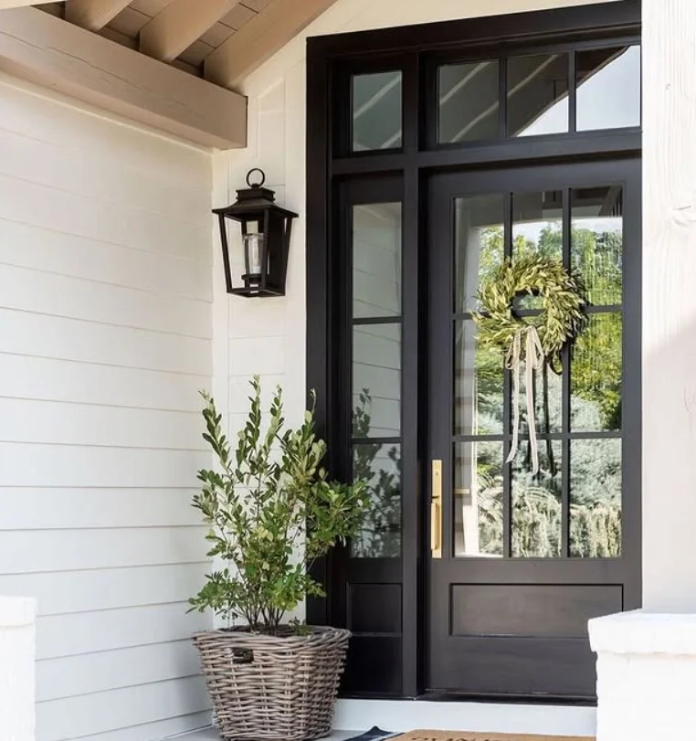 modern glass front door exterior entrance design