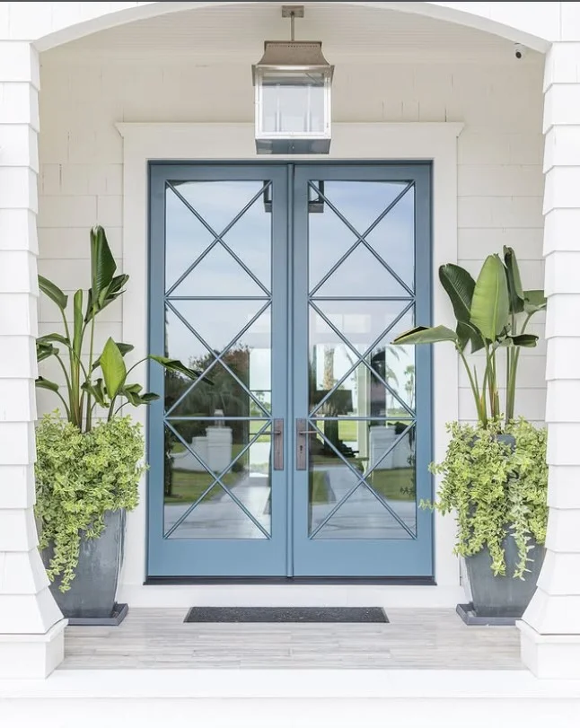 modern glass front door exterior entrance design