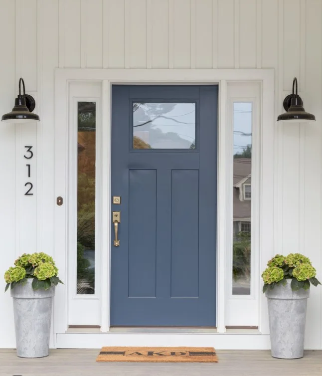 simple modern front entrance exterior design