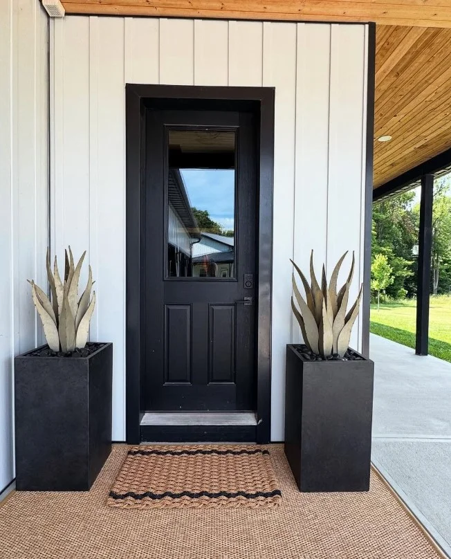 minimal small porch entrance clean simple design