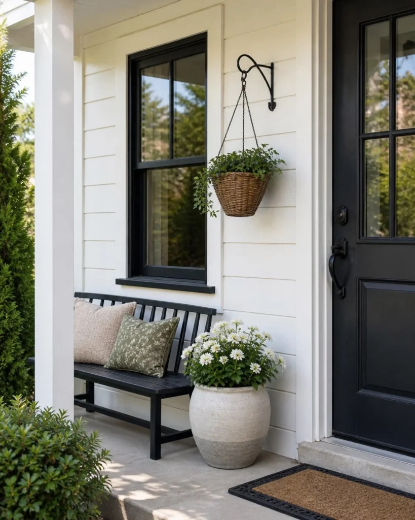 wall hook with hanging decor small front stoop design