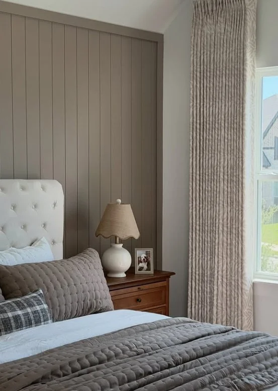 custom bedroom window treatments with elegant curtain styling
