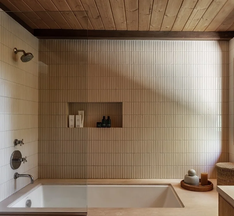 built in shower wall niche in bloxburg bathroom