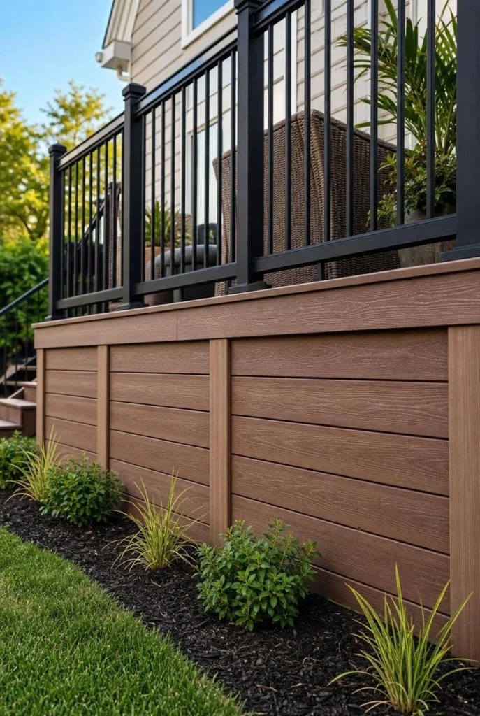 affordable deck skirting designed to look luxurious