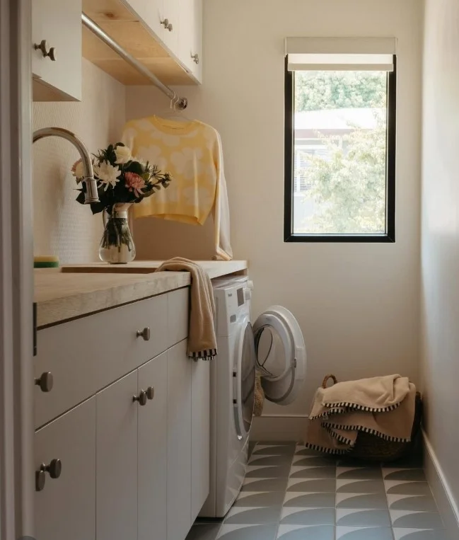 Sims 4 mudroom and laundry room combo