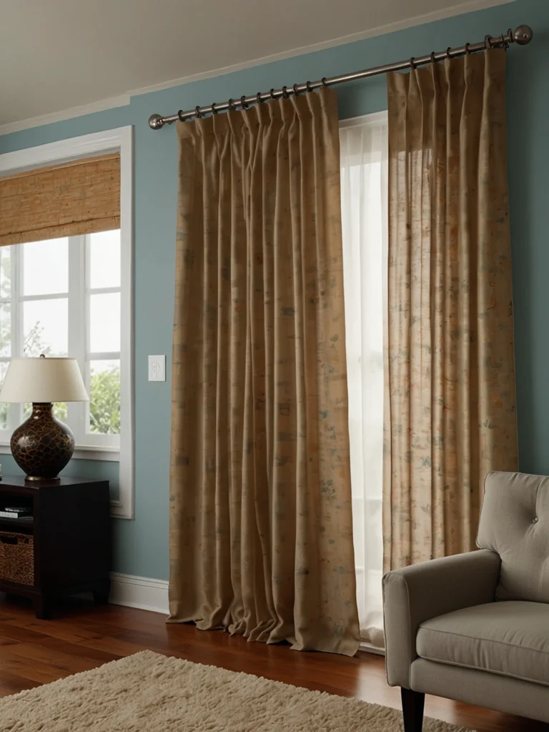 ceiling mounted sliding door curtains creating custom luxury look