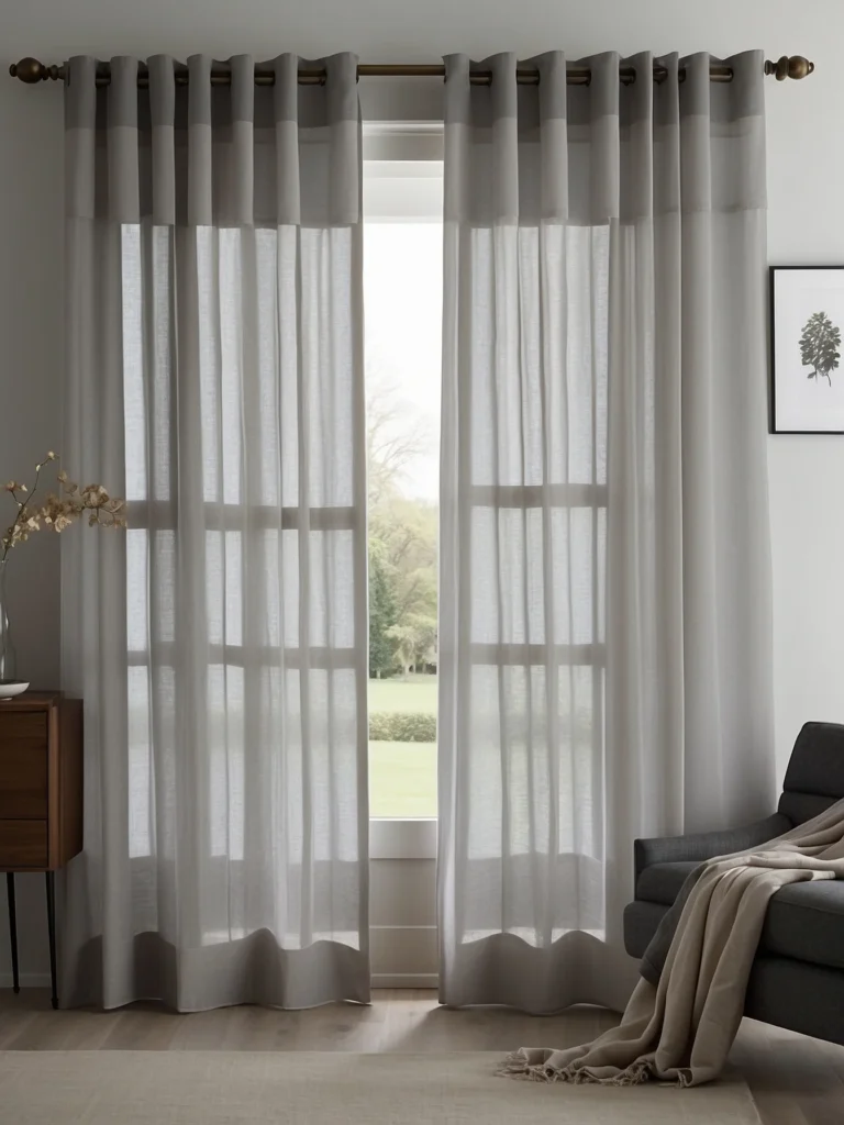 layered sheer and blackout curtains for sliding glass door privacy