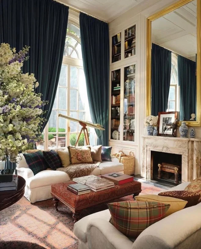 timeless estate house interior inspired by ralph lauren aesthetic
